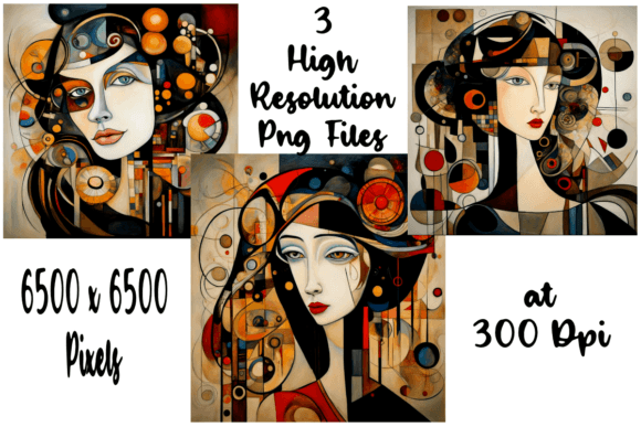 Download Picasso Women Portraits Set of 3 - Set of 3 Collection