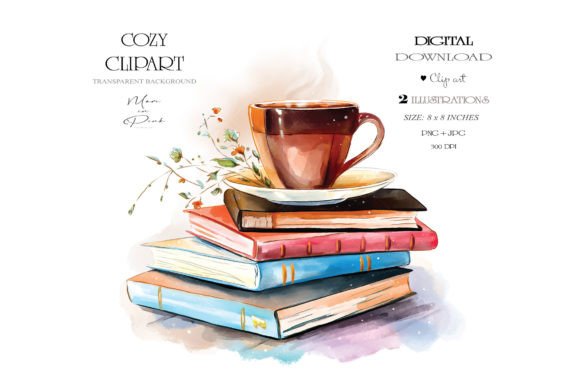 Download Digital Watercolor Coffee Clipart PNG - Digital watercolor Collection