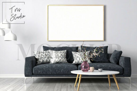 Download Framed Art Mockup by Sofa - Premium Bundle
