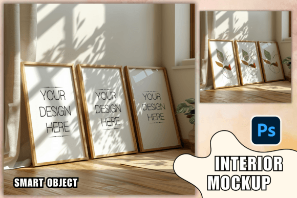 Download Set of 3 Frame Mockups PSD Frame Mockup - Set of 3 Collection