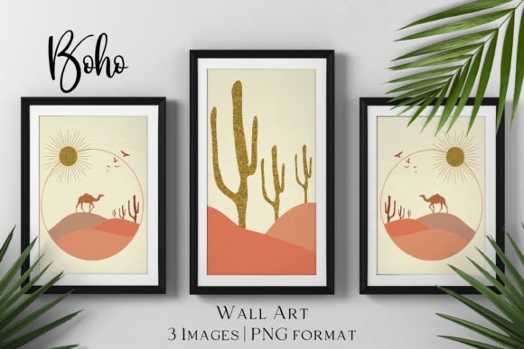 Download Boho Wall Art (Set of 3) - Set of 3 Collection