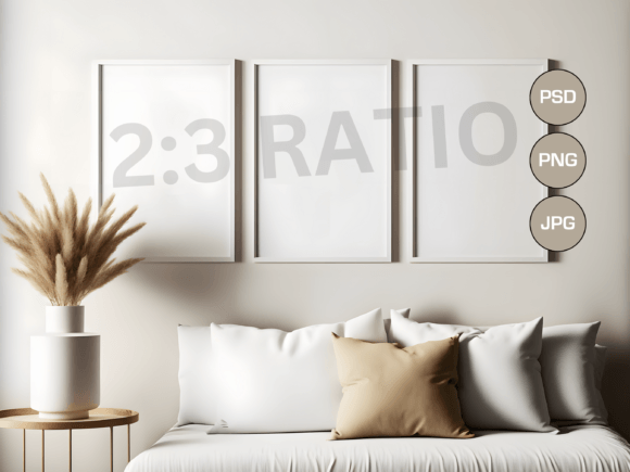 Download Set of 3 Mockup Frames, Boho, PSD Mockup - Set of 3 Collection