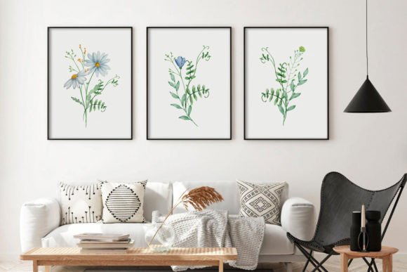 Download Wildflowers Set of 3 Prints Wall Art - Premium Resources